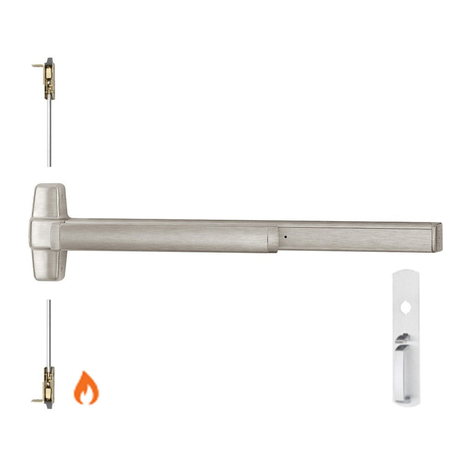 Von Duprin 9847WDC-TP-BE-F/9947WDC-TP-BE-F - Thumbpiece, Blank Escutcheon Wood Door Concealed Vertical Rod Device - Fire Rated