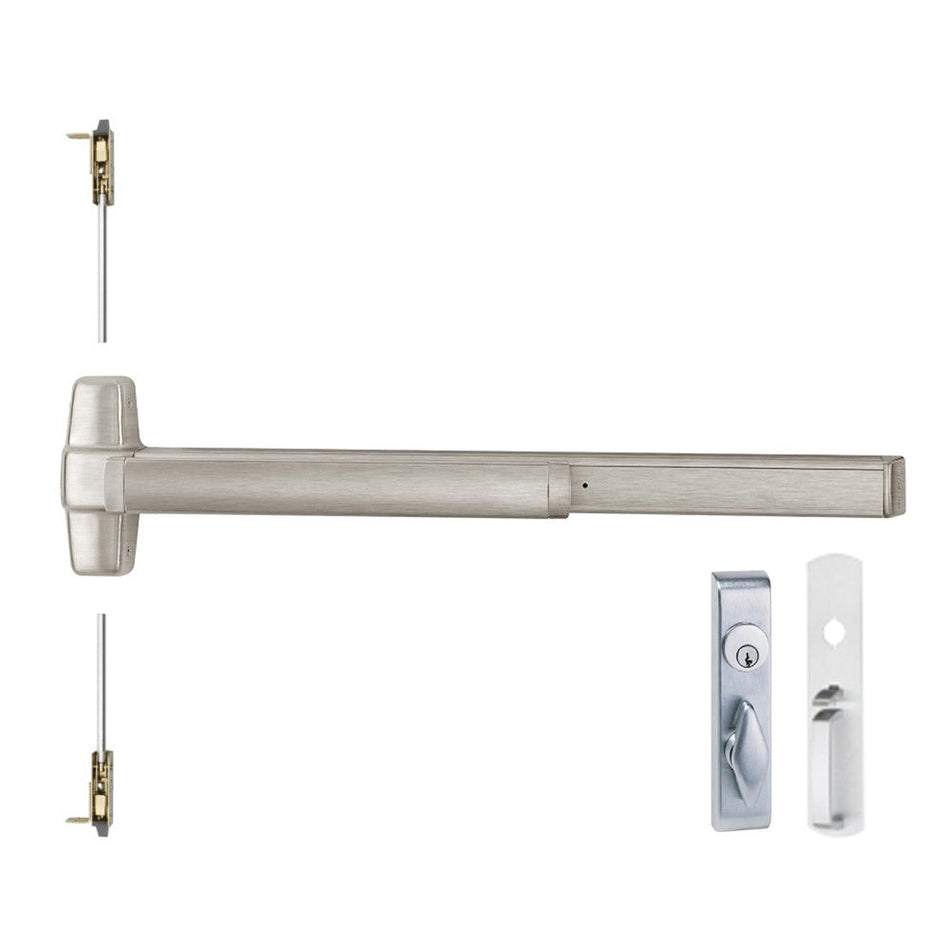 Von Duprin 9857TLBE/9957TLBE - Turn Lever, Blank Escutcheon Surface Three Point Latch Device