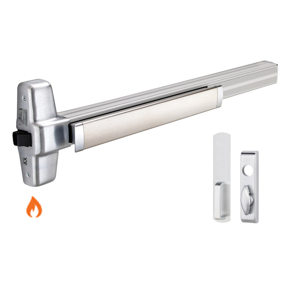 Von Duprin 98NL-OP-F/99NL-OP-F - Night Latch, Optional Pull Rim Exit Device - Fire Rated