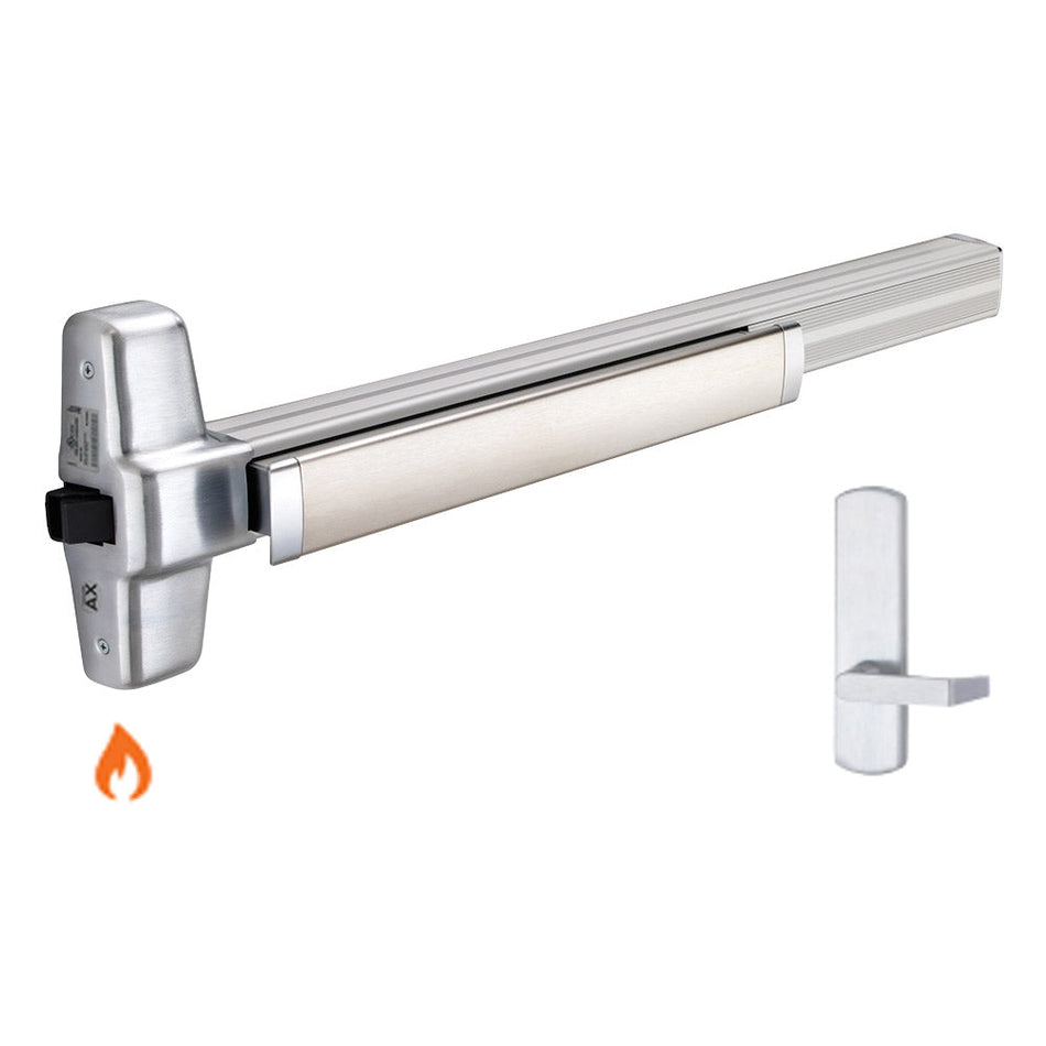 Von Duprin 98L-BE-F/99L-BE-F - Lever, Blank Escutcheon Rim Exit Device - Fire Rated