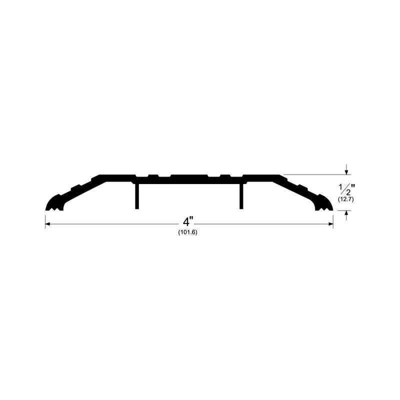 Pemko 170 Commercial Flat Saddle 1/2" x 4" Threshold