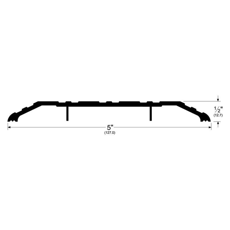 Pemko 171 Commercial Flat Saddle 1/2" x 5" Threshold