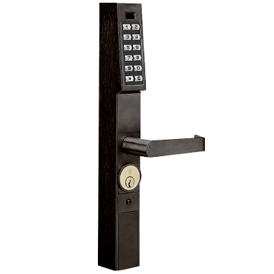 Alarm Lock DL1200 Electronic Pushbutton Trim for Narrow Stile Aluminum Doors