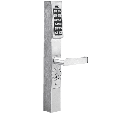 Alarm Lock DL1200ET Electronic Pushbutton Trim for Narrow Stile Aluminum Doors