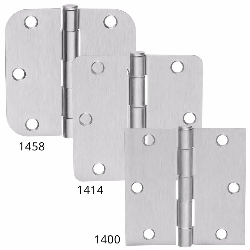 McKinney 1458  Steel  Radius Rounded Corner Residential Hinge
