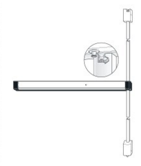 Adams Rite 8211 Narrow Stile Surface Verticle Rod 689,695 Finish 8200 Series - Barzellock.com