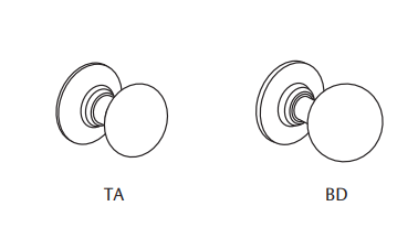 Arrow AM01 Passage Mortise Knob Lock