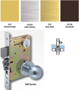 Arrow AM23 Vestibule Motrise Knob Lock - Barzellock.com