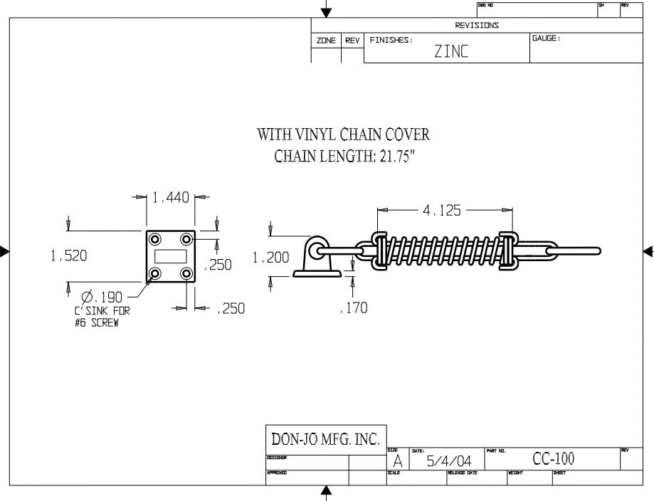 Don-Jo CC 100 Crash Chain