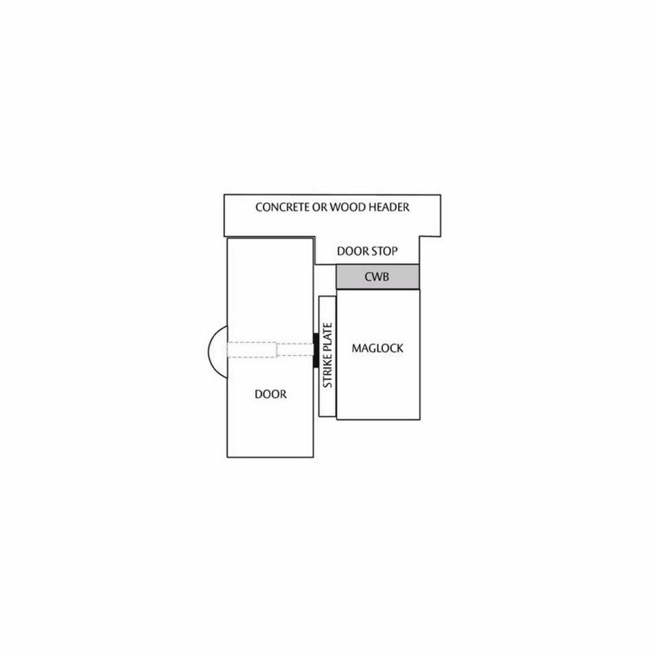 Securitron CWB Concrete Wood Bracket