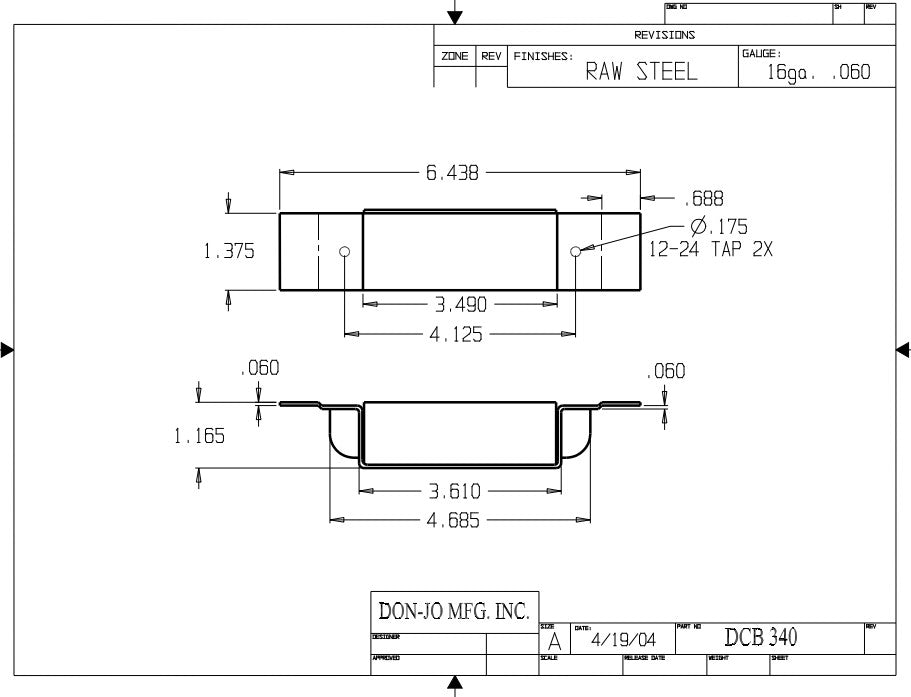 Don-jo DCB 340 Strike Reinforcement