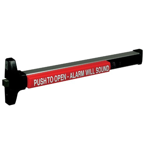 Alarmed Rim Exit Device Detex V40 EB Cylinder Dogging Alarmed Rim Exit Device – Barzel Lock