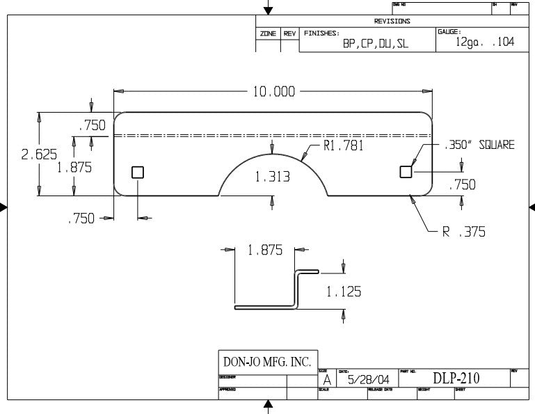 Don-jo DLP 110 Door Latch Protector