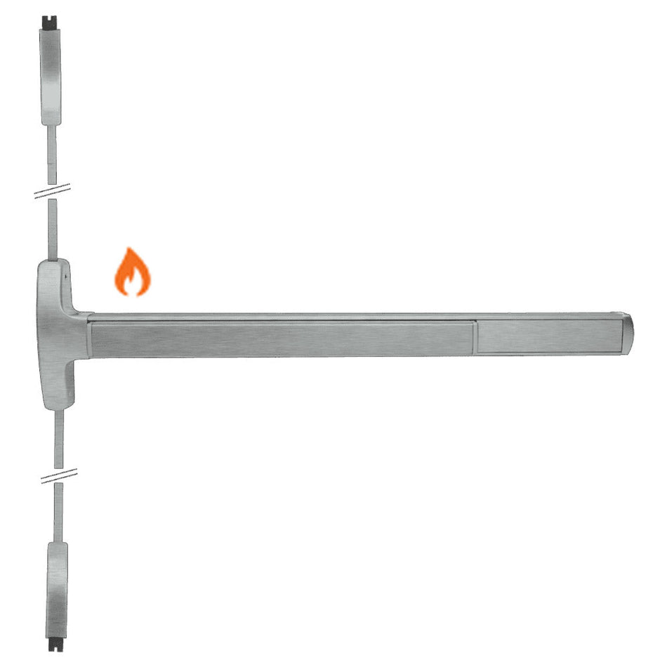 Falcon F-24-V-EO Vertical Rod Fire Exit Hardware - Exit Only