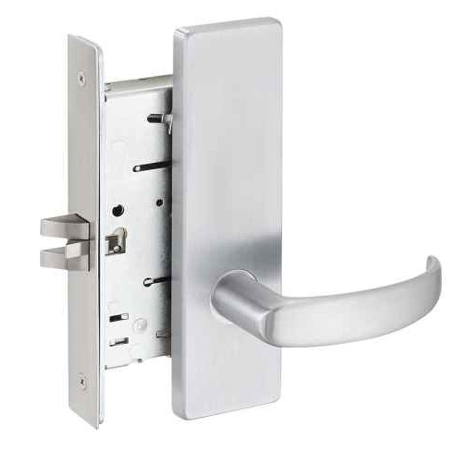 Falcon MA851-881 Electrified Storeroom Lock Satin Chrome (Fail Safe / Fail Secure) - Grade 1 Single Cylinder Mortise Lock