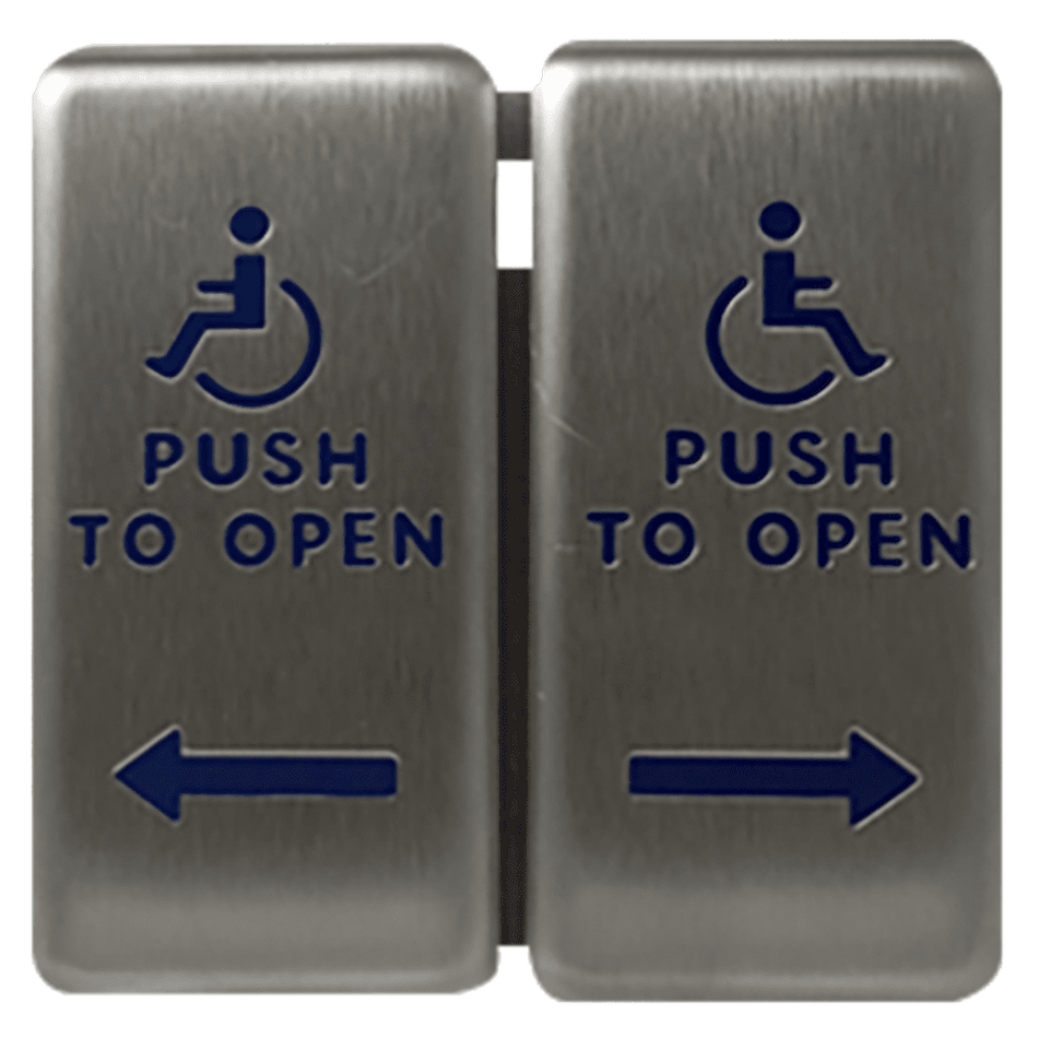 LCN 8310-855 Hard Wired Wall Mount Actuator, Logo, Double Vestibule