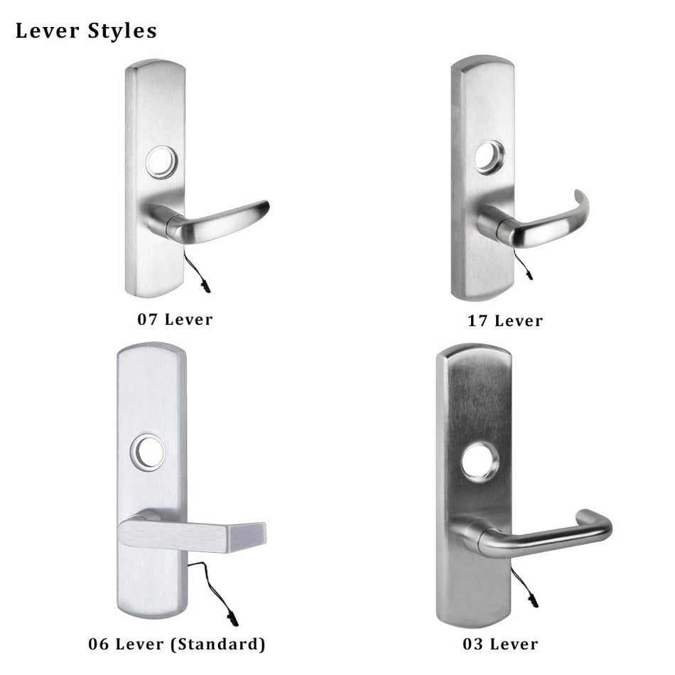 Von Duprin M996L-BE-R/V - Motorized Lever, Blank Escutcheon Trim for Rim, Surface Vertical Rod, Concealed Vertical Rod 98/99 Series Exit Devices