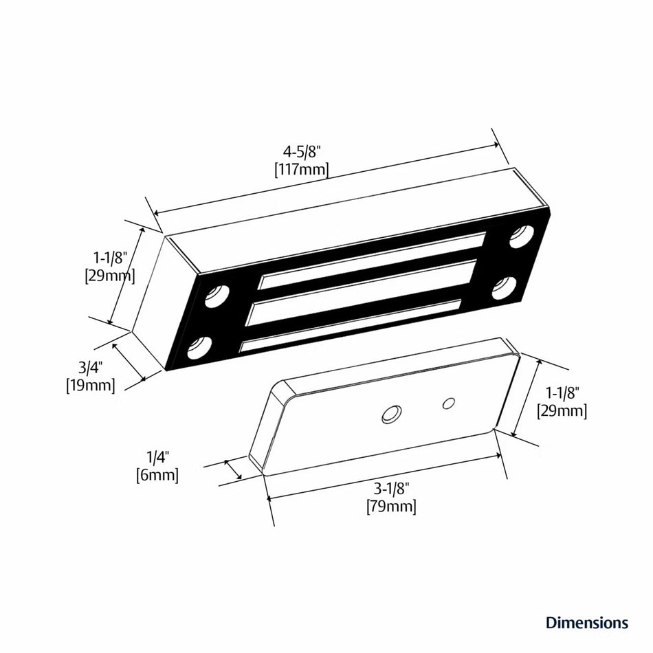 Securitron MCL 24V Magnetic Cabinet Maglock