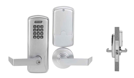 Schlage Electronics CO100-MS-50-KP Office/Classroom with Keypad Reader