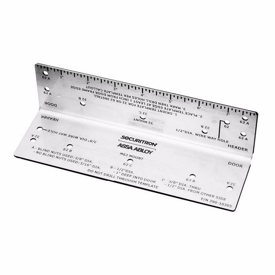 Securitron MTK-32-62 Metal Marking Template
