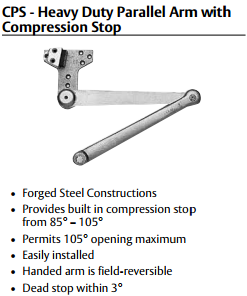 Sargent 281 Powerglide Cast Iron Door Closer - Barzellock.com