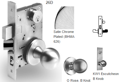 Sargent 7804 Storeroom or Closet Mortise Knob Lock - Barzellock.com