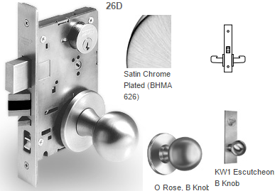 Sargent 7815 Passage or Closet Mortise Knob Lock - Barzellock.com