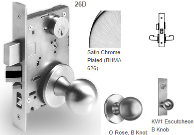 Sargent 7865 Privacy Bath/Bedroom Mortise Knob Lock - Barzellock.com