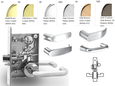Sargent 8224 Room Door Mortise Lever Lock - Barzellock.com
