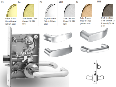Sargent 8237 Classroom Mortise Lever Lock - Barzellock.com