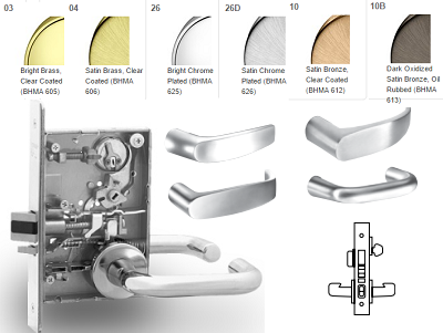 Sargent 8243 Apartment Corridor Door Mortise Lever Lock - Barzellock.com