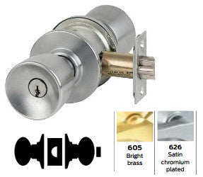 Schlage A40 Bath/Bedroom/Privacy Tulip Knob Lock A Series - Barzellock.com