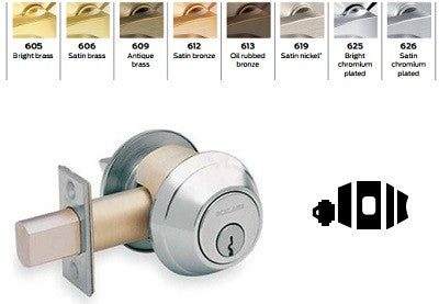 Schlage B660 Single Cylinder Deadbolt - Barzellock.com