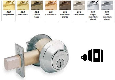 Schlage B661 One Way Deadbolt - Barzellock.com
