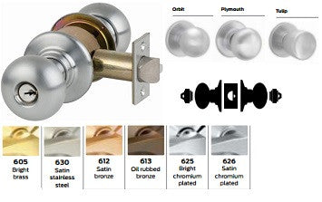 Schlage D66PD Store Door Knob Lock D Series - Barzellock.com
