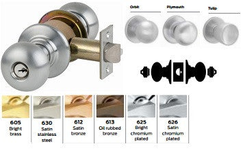 Schlage D82PD Institution Knob Lock D Series - Barzellock.com