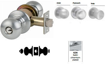 Schlage D85PD Hotel or Restroom Knob Lock D Series - Barzellock.com