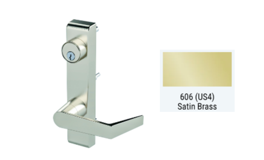 PDQ 6NM - M09 Storeroom w/ Lever Narrow Stile Mortise Trim