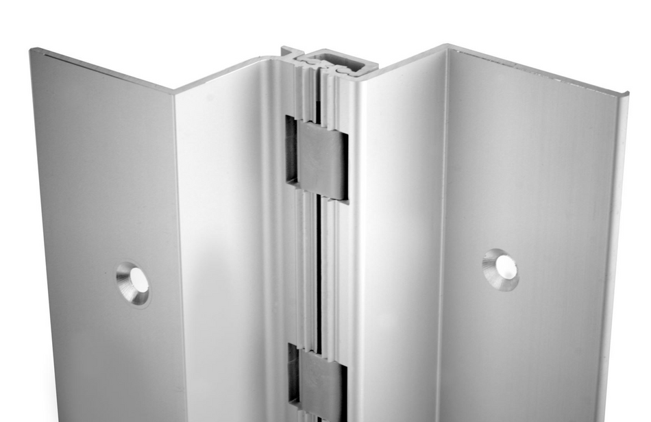 ABH A410LL Aluminum Continuous Gear Hinges Full Mortise Swing Clear
