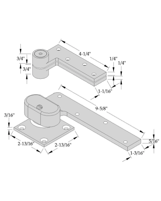 ABH 0147 Pivot Set - 3/4" Offset