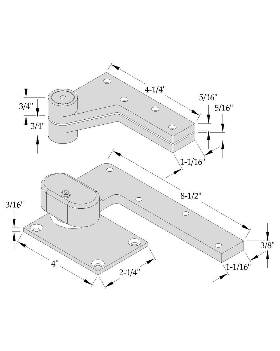 ABH 0147 - 1.5 Pivot Set - 1-1/2" Offset