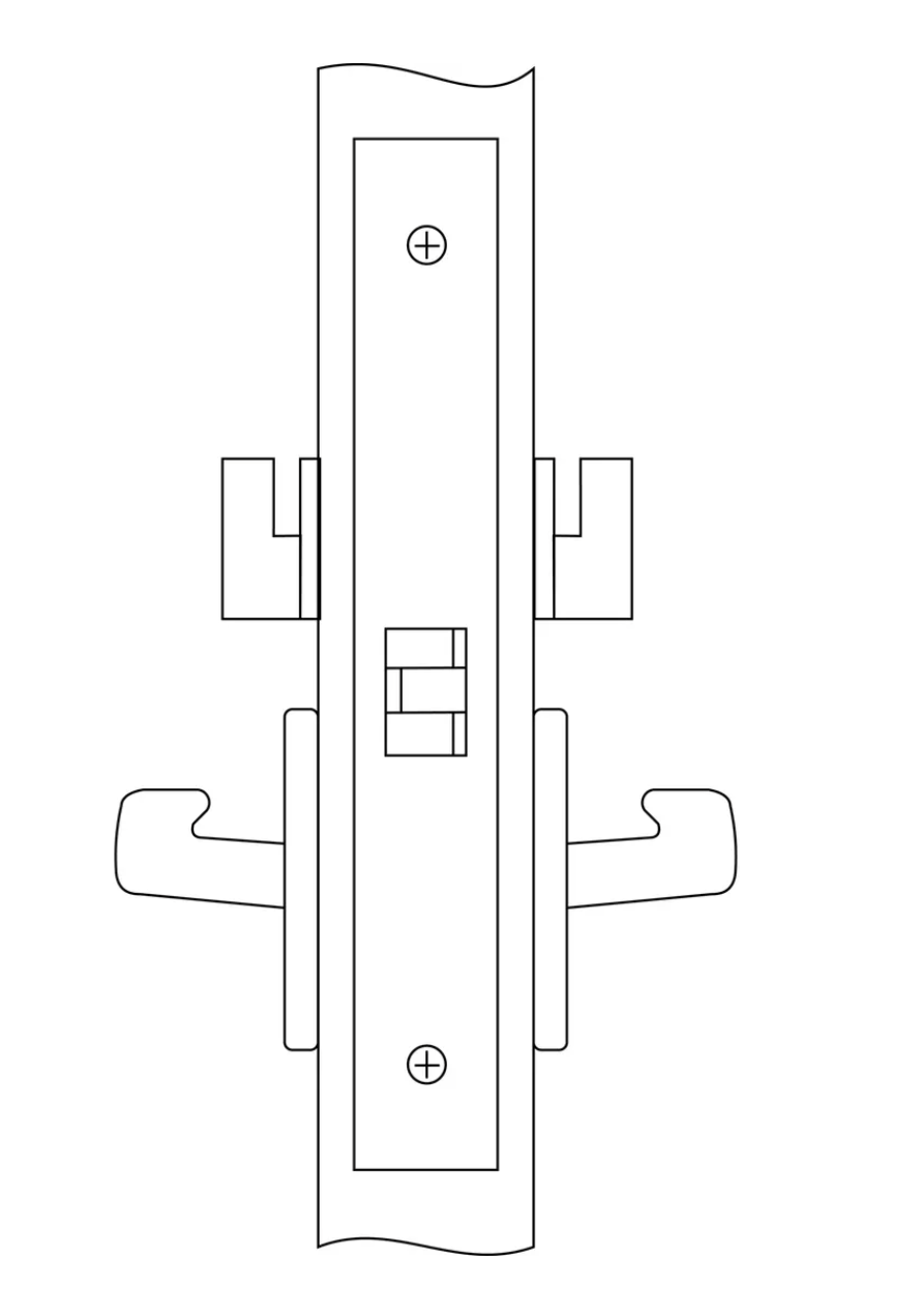 Accentra 8865FL Bathroom Mortise Lock