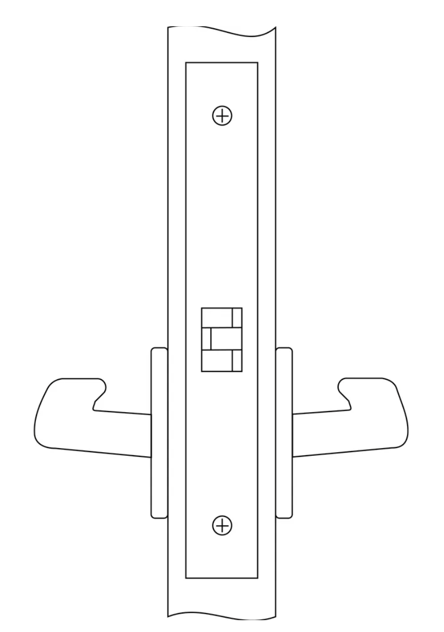 Accentra 8801FL Passage or Closet Latch Mortise Lock Body For Lever