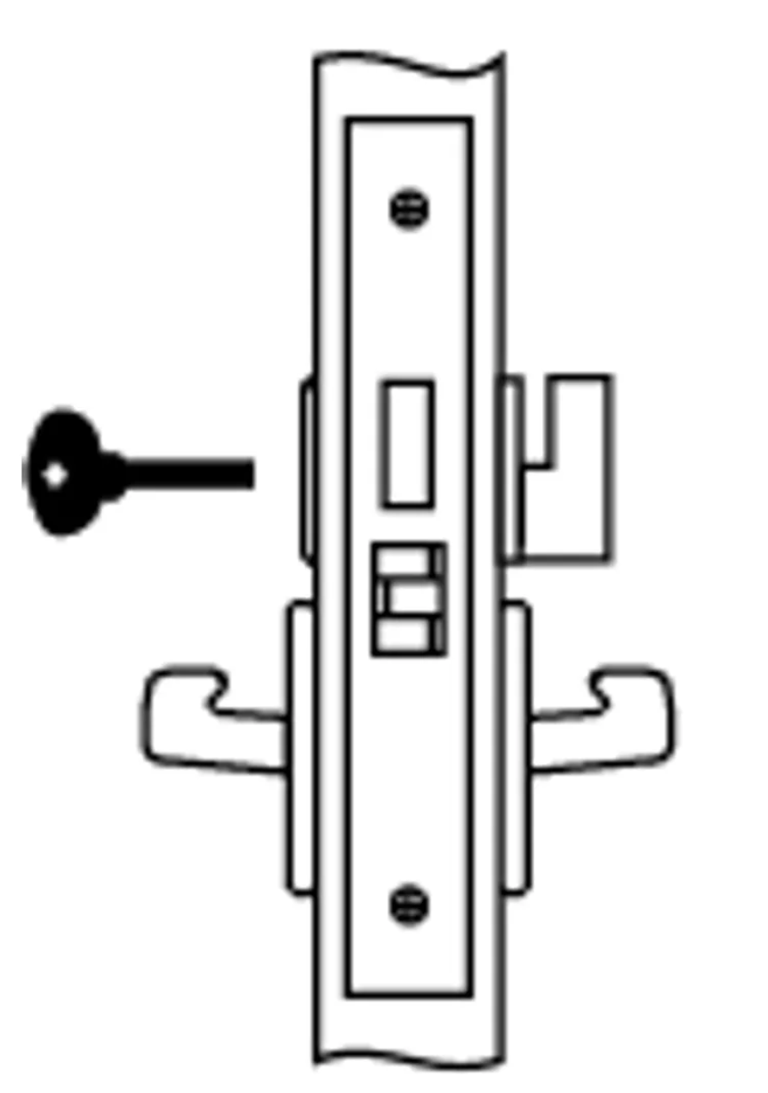 Accentra 8802FL Privacy Bath/Bedroom Mortise Lock Body For Lever