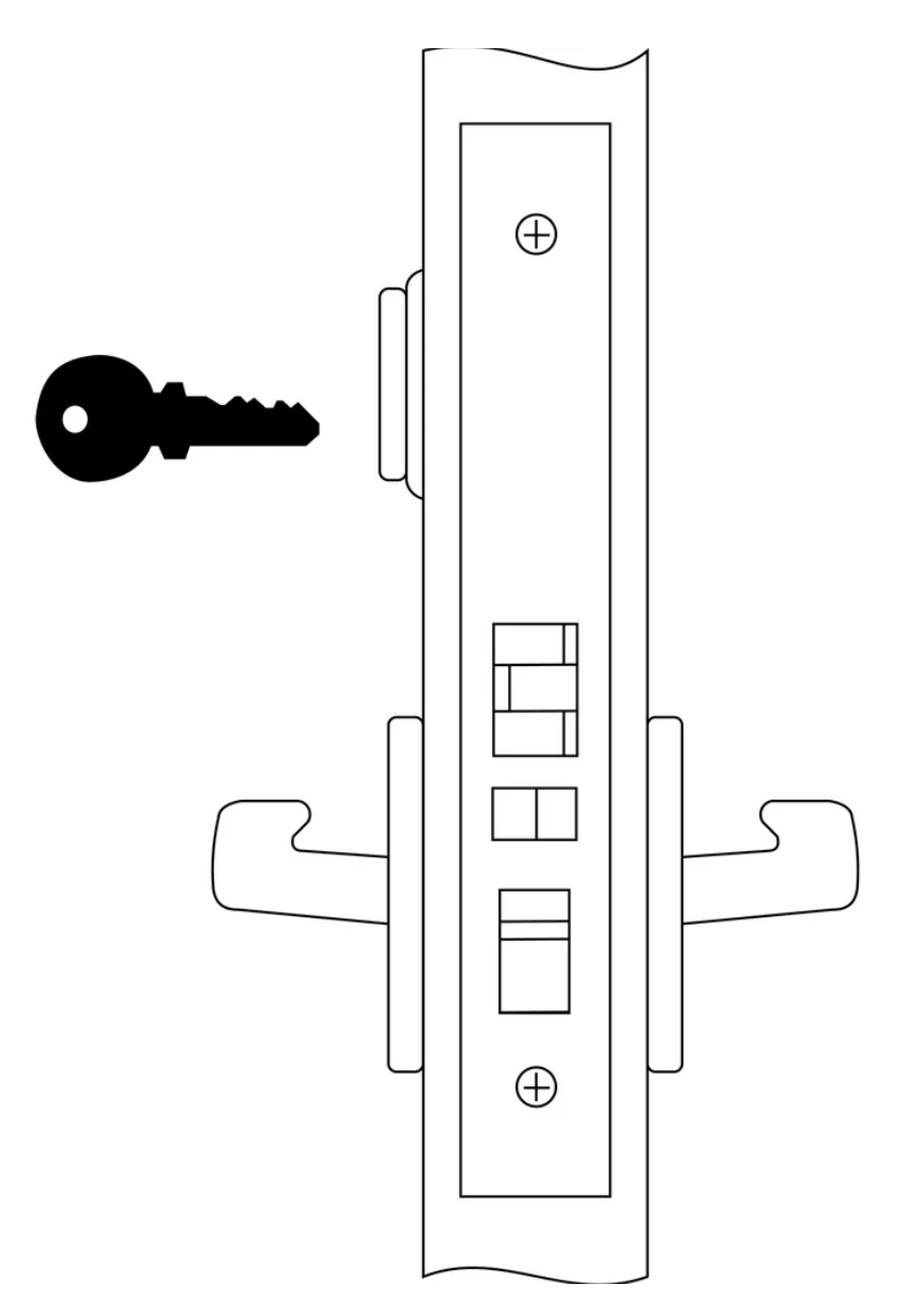 Accentra 8807FL Entry lock Mortise Lock Body For Lever
