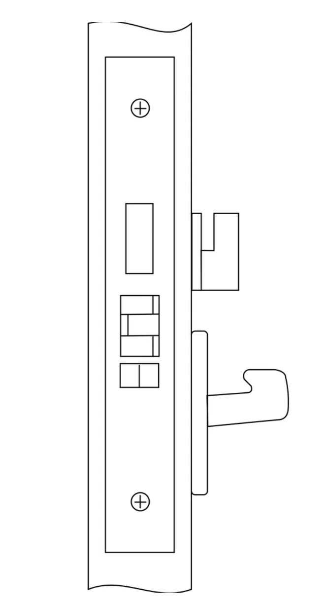 Accentra 8847FL Apartment Corridor Door Mortise Lock Body For Lever