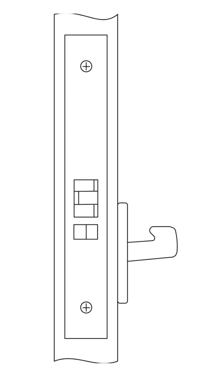Accentra 8828FL Exit or Communicating Mortise Lock Body For Lever