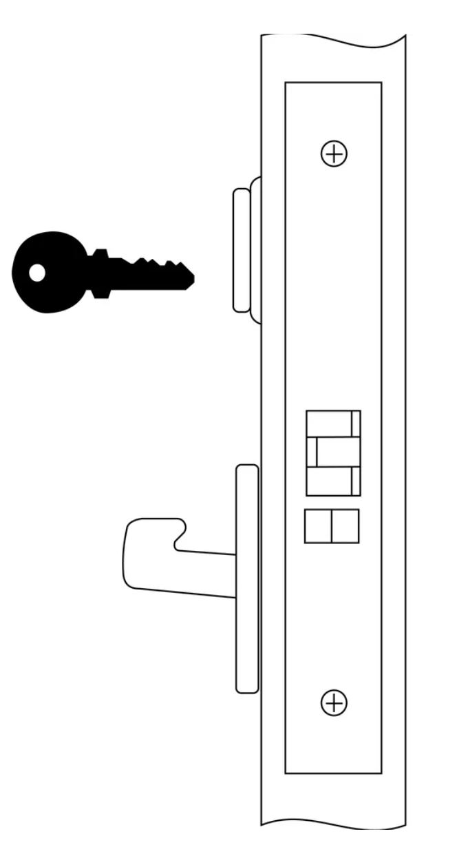 Accentra 8829FL Closet Mortise Lock Body For Lever