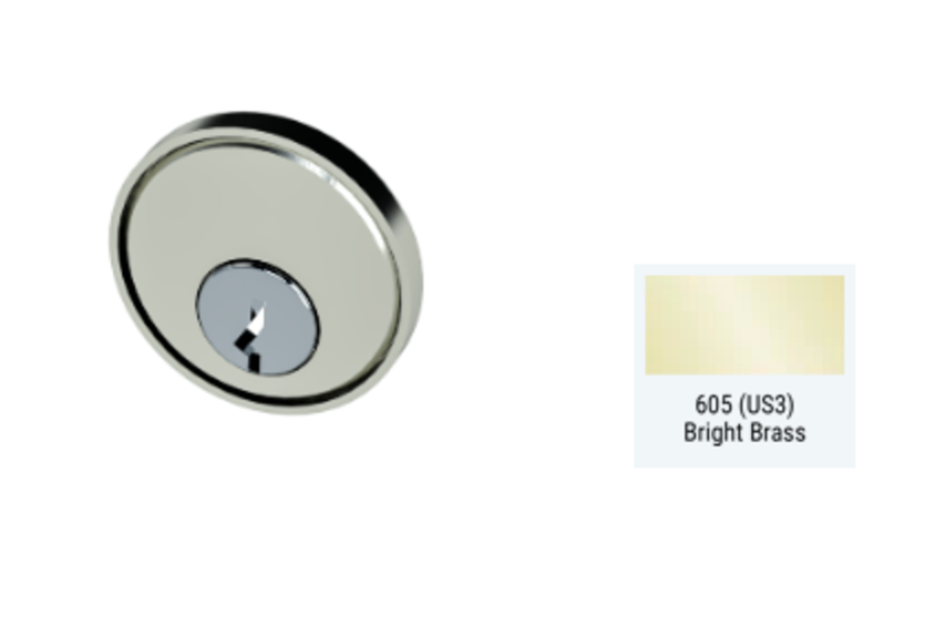 PDQ 6C Cylinder Only Exit Device Trim