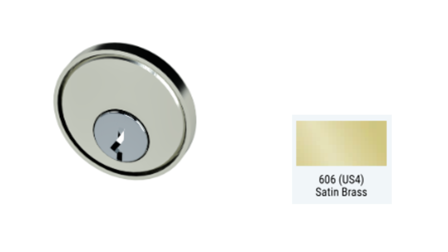 PDQ 6CM Mortise Cylinder Only Exit Device Trim
